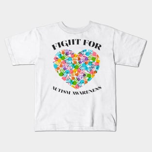 'Fight For Autism Awareness' Autism Awareness Shirt Kids T-Shirt